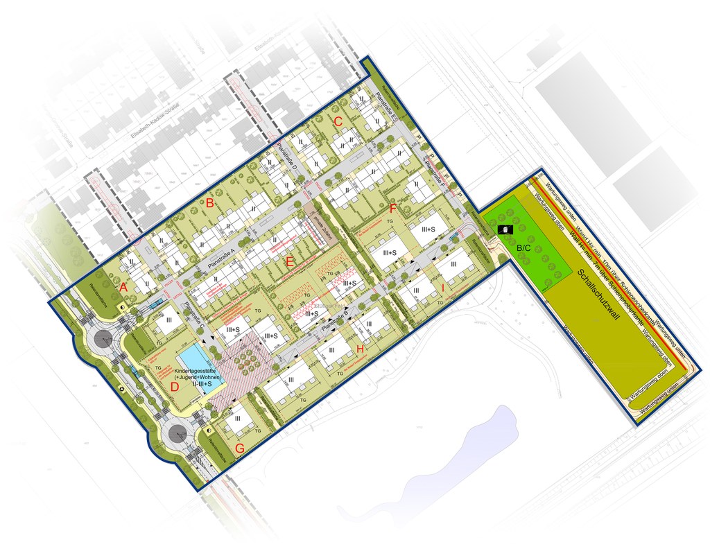 Neuss entwickelt 2023 – Stüttger Feld #1 Entwurf des neuen Wohnquartiers in Allerheiligen.